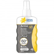 Cancer Council SPF 50+ Active Sunscreen 200ml Finger Spray
